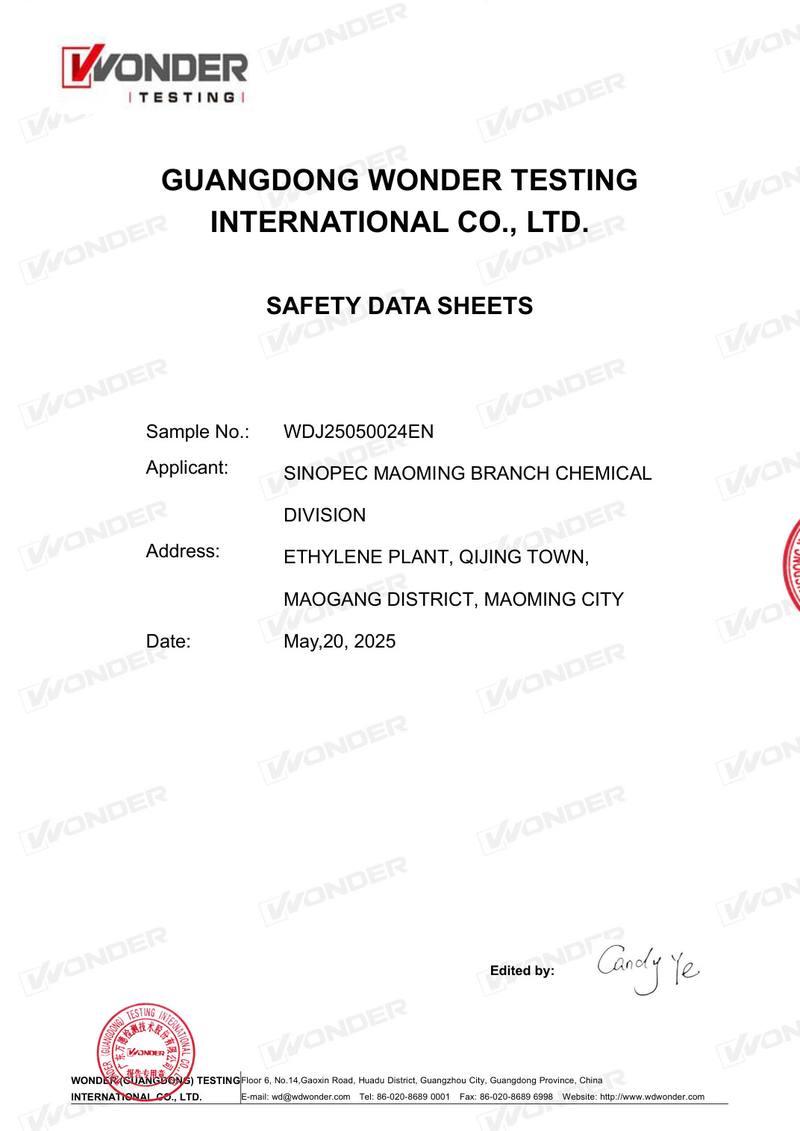 PP Resin MSDS (EU Standard)